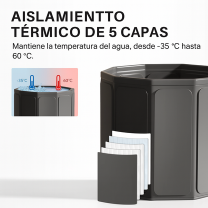 Bañera Portátil de Hielo Plegable