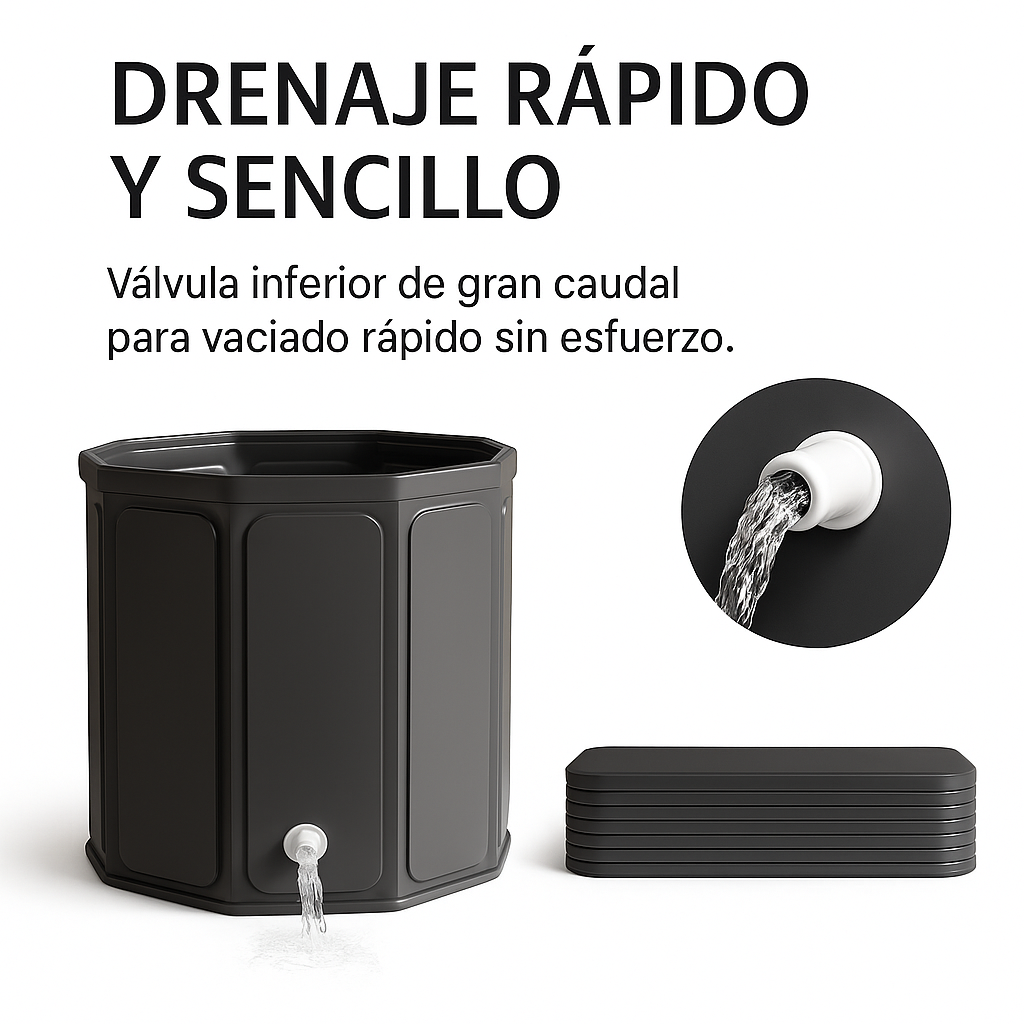 Bañera Portátil de Hielo Plegable